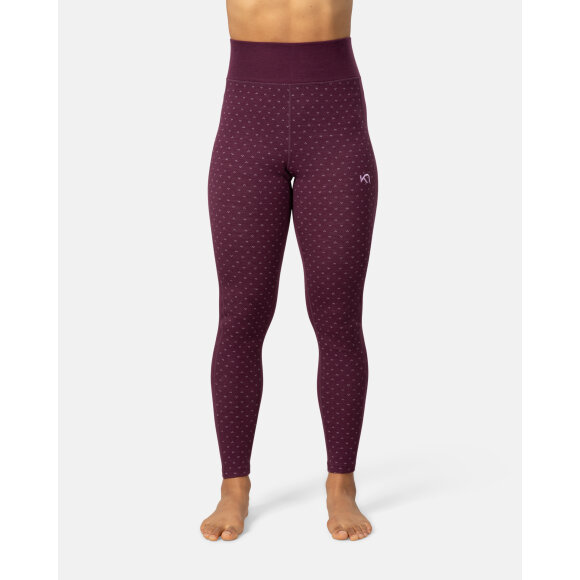 Kari Traa Vilma High Waist Pants Wine Underbukser