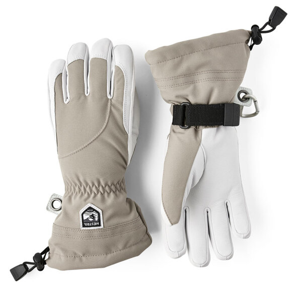 Heli Ski Female 5 finger Khaki Skihandsker