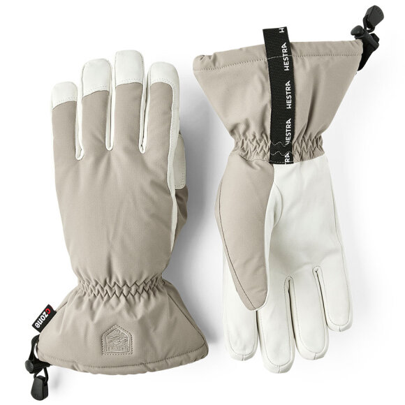 Hestra Mist 5 Finger Beige Skihandske