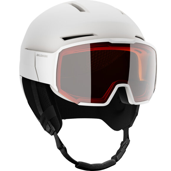 Salomon Osmo White Skihjelm med visir