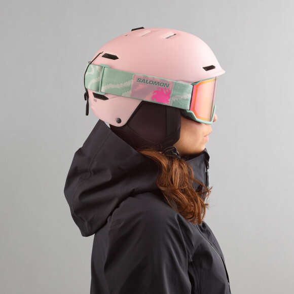 Salomon Husk heavenly Pink Skihjelm til damer