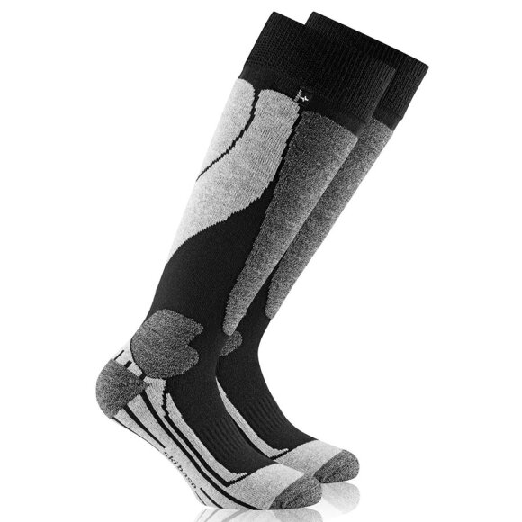 Rohner Ski Base L/R Black-grey Skistrømper
