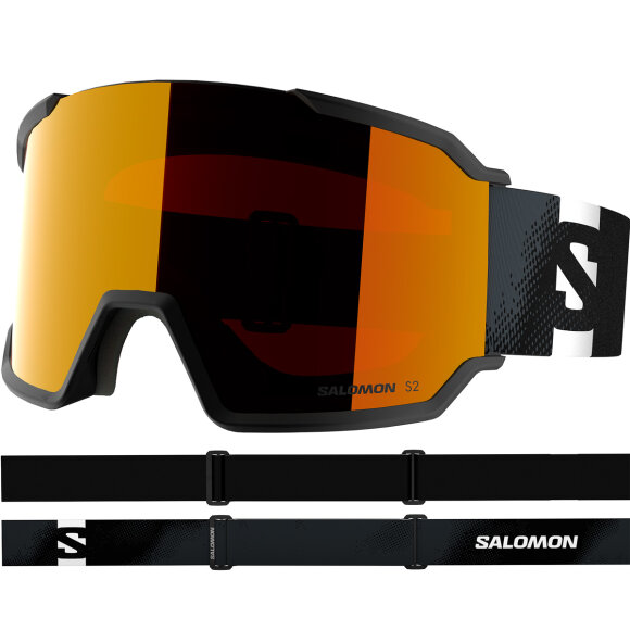 Salomon skibriller S/View 3 Black/ Mid red