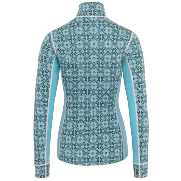 Rose Half Zip Blue Lagoon Undertrøje Kari Traa