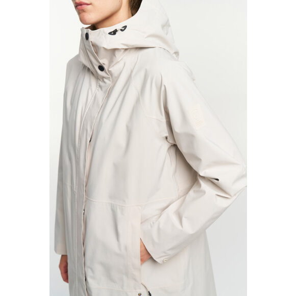 Tenson frakke Mable Parka Women Light Beige
