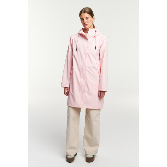 Apelviken Rain Coat Pink W Tenson regnfrakke
