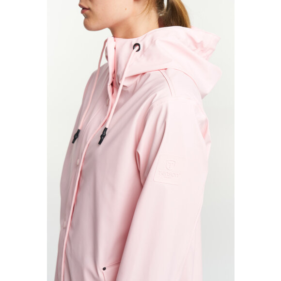 Apelviken Rain Coat Pink W Tenson regnfrakke