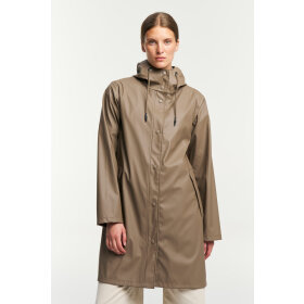 Apelviken Rain Coat Brown W Tenson regnfrakke