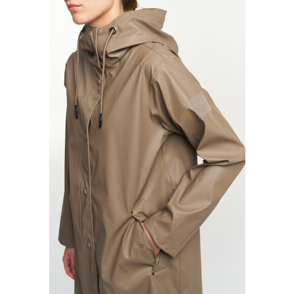 Apelviken Rain Coat Brown W Tenson regnfrakke