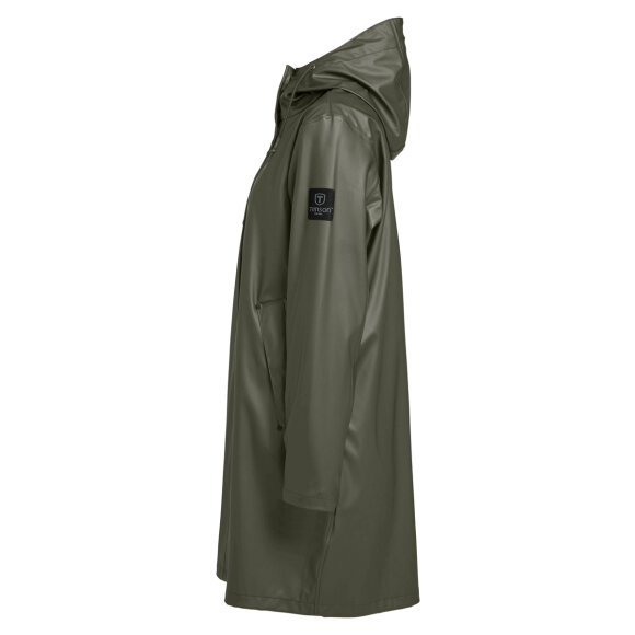 Apelviken Rain Coat Olive W Regnfrakke fra Tenson