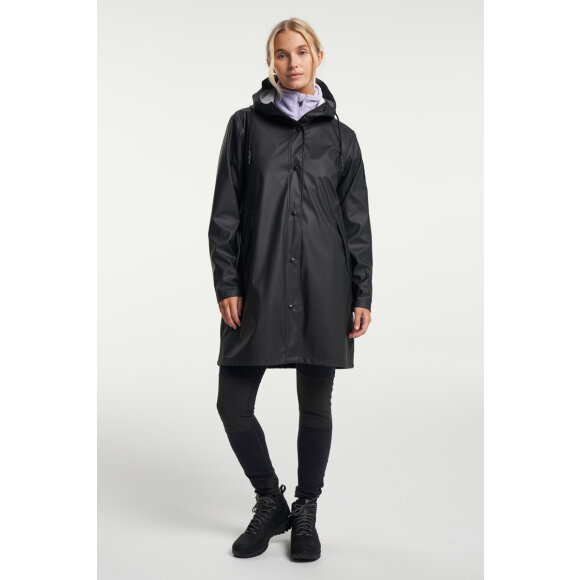 Tenson Apelviken Rain Coat Black W Regnfrakke