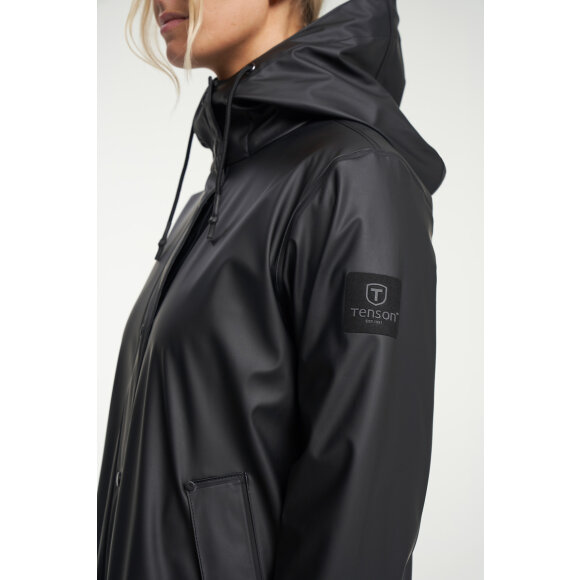 Tenson Apelviken Rain Coat Black W Regnfrakke