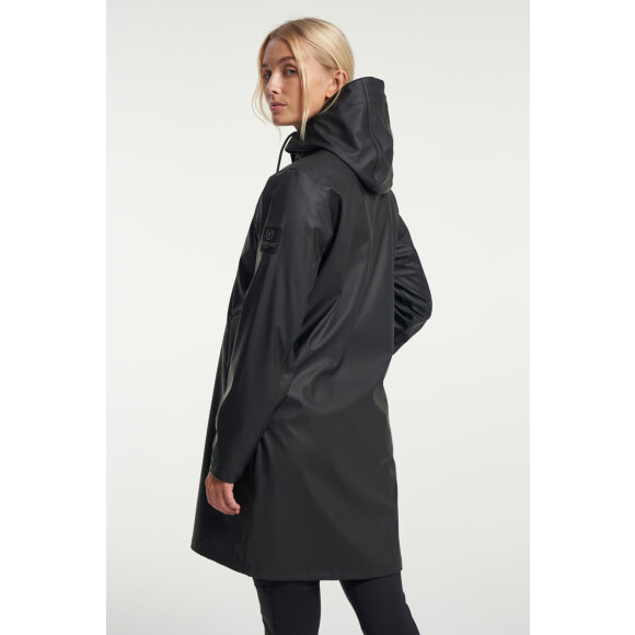 Tenson Apelviken Rain Coat Black W Regnfrakke