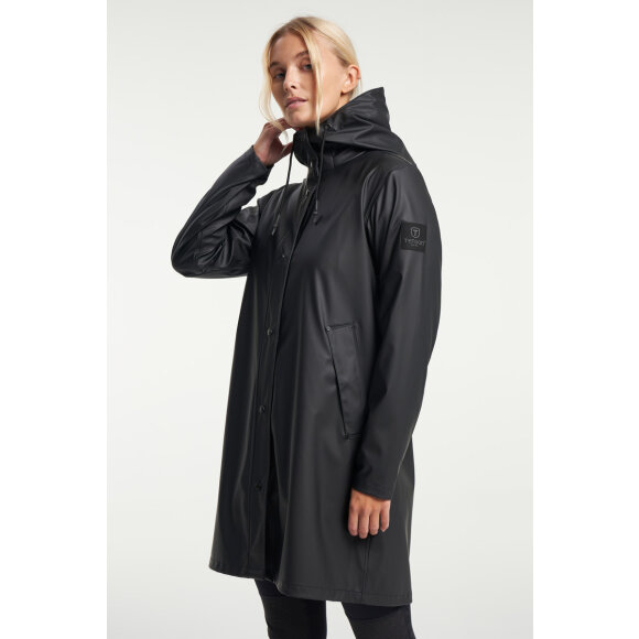 Tenson Apelviken Rain Coat Black W Regnfrakke