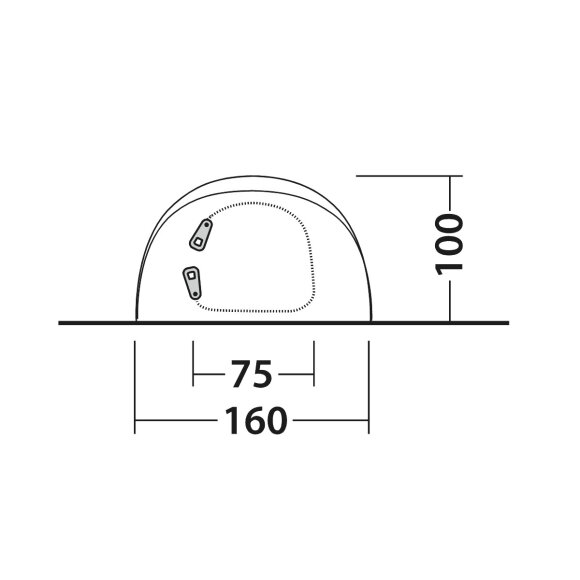 Lille 2 mands tunneltelt Outwell Nexion 2 Forest