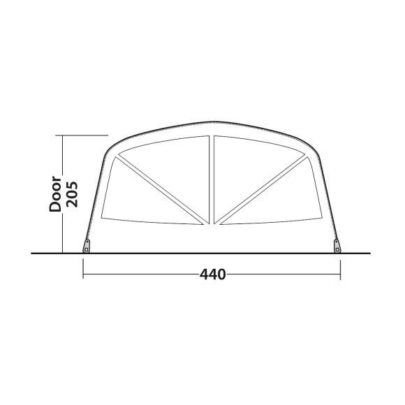 7 personers lufttelt Outwell Charleston 7 Air TC