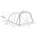 7 personers lufttelt Outwell Charleston 7 Air TC