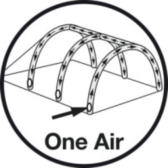 7 personers lufttelt Outwell Charleston 7 Air TC