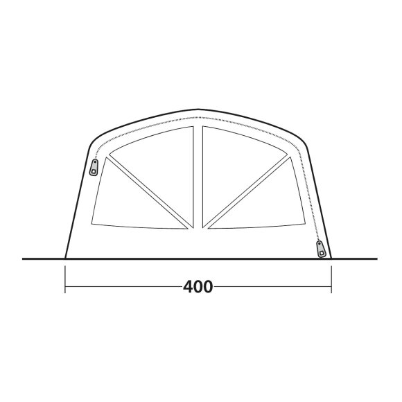 6 personers tunneltelt fra Outwell Boston 6 Air TC