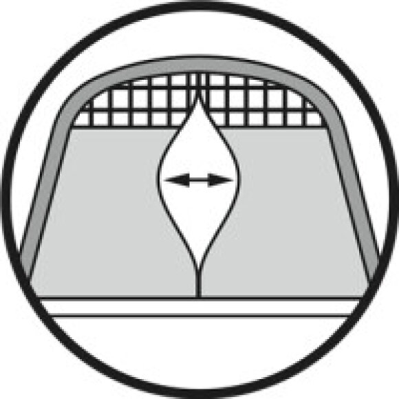 6 personers tunneltelt fra Outwell Boston 6 Air TC