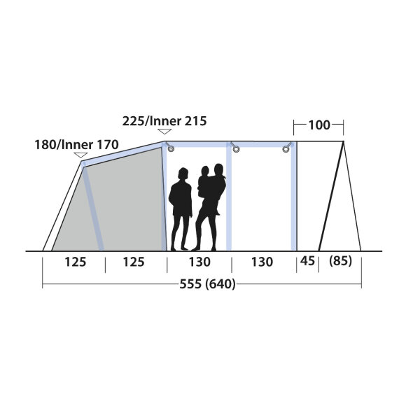 Outwell Alabama 6 Air TC Lufttelt