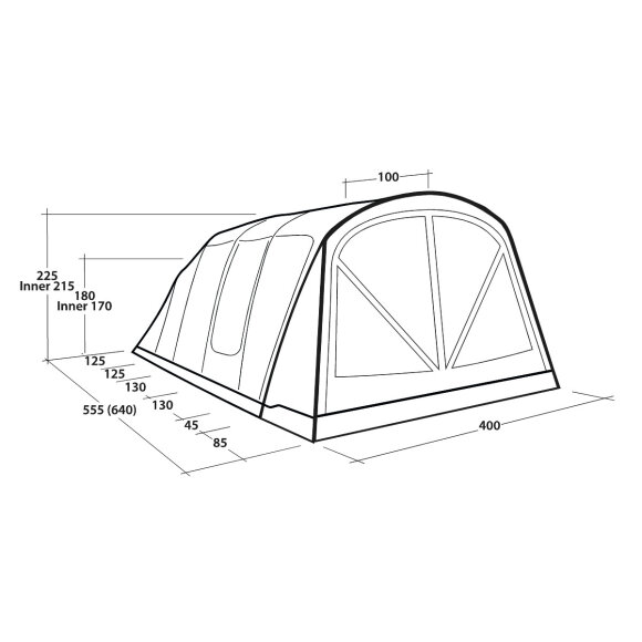 Outwell Alabama 6 Air TC Lufttelt
