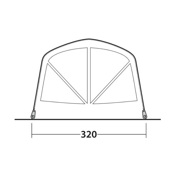 Lækkert familietelt fra Outwell Florida 5 Air