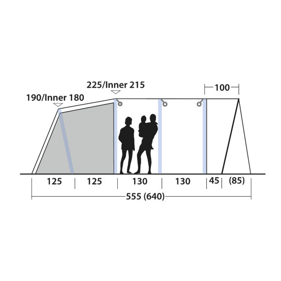 Familietelt Florida 6 Air Lufttelt