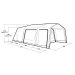 Outwell Iowa 6 Air Familietelt til 6 personer
