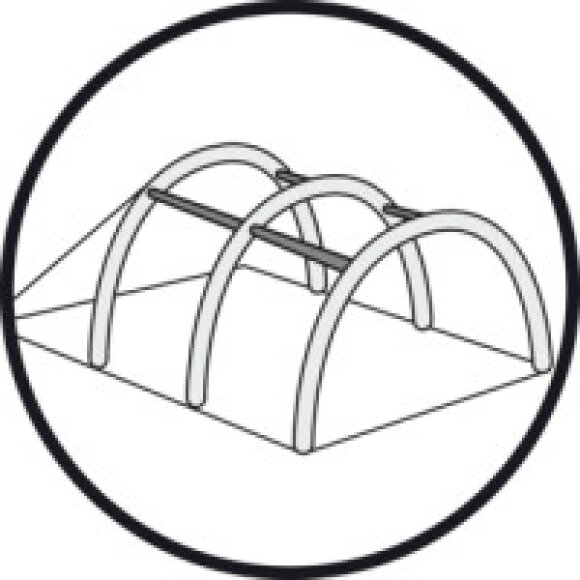 Familietelt til 6 personer specifikationer