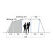 Populært telt fra Outwell Montana 6 Air Familietelt