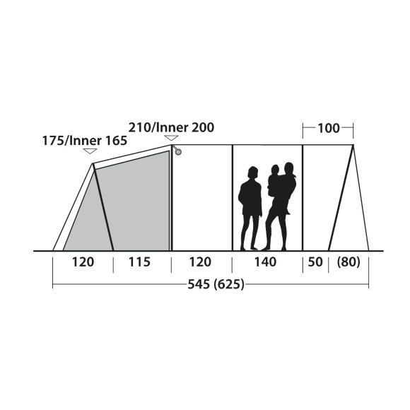 Campingtelt til 5 personer Outwell Denver 5