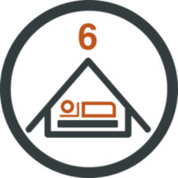 Sola 6 Festivaltelt til 6 personer