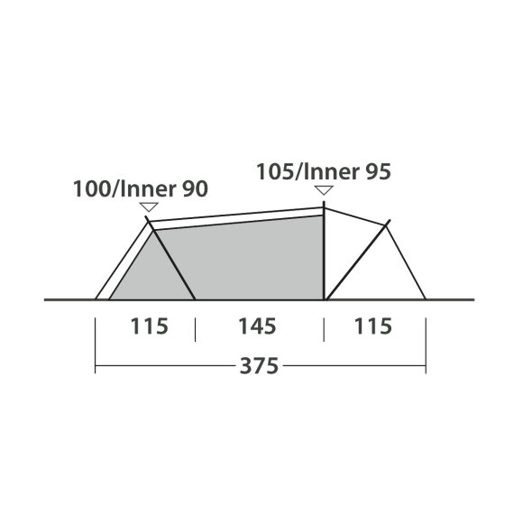 Pop-up-telt til 3 personer Outwell Nexion 3 Forest