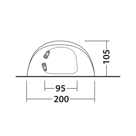 Pop-up-telt til 3 personer Outwell Nexion 3 Forest