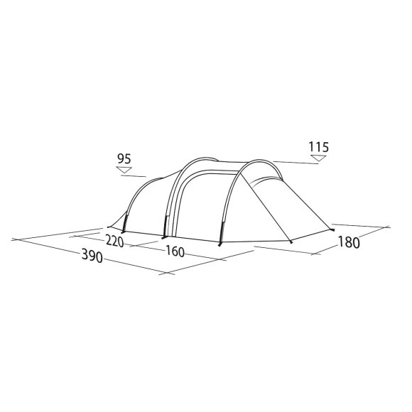 Robems Roamer 3 LW Letvægts tunneltelt