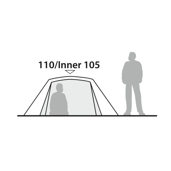 Letvægts kuppeltelt Robens Seeker 3 LW indretning