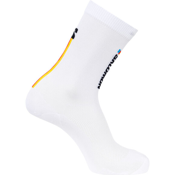 Salomon Puls Race Flag Crew White Sokker