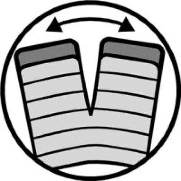 Stor dobbelt sovepose Outwell Contour Lux Double Blue