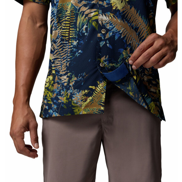 Columbia Tech Trail Utility Printed SS Mountain Blue