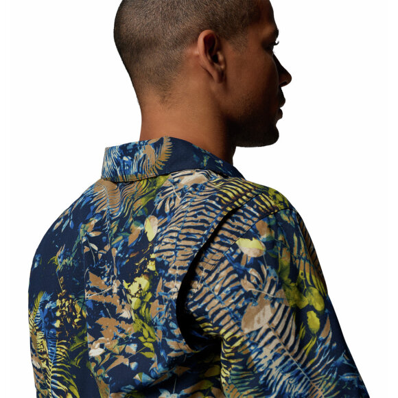 Columbia Tech Trail Utility Printed SS Mountain Blue