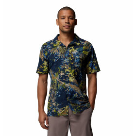 Columbia Tech Trail Utility Printed SS Mountain Blue