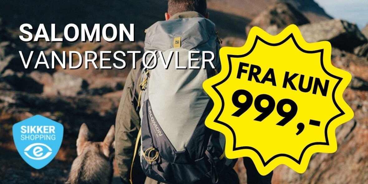 Salomon vandrestøvler fra kun 999,-