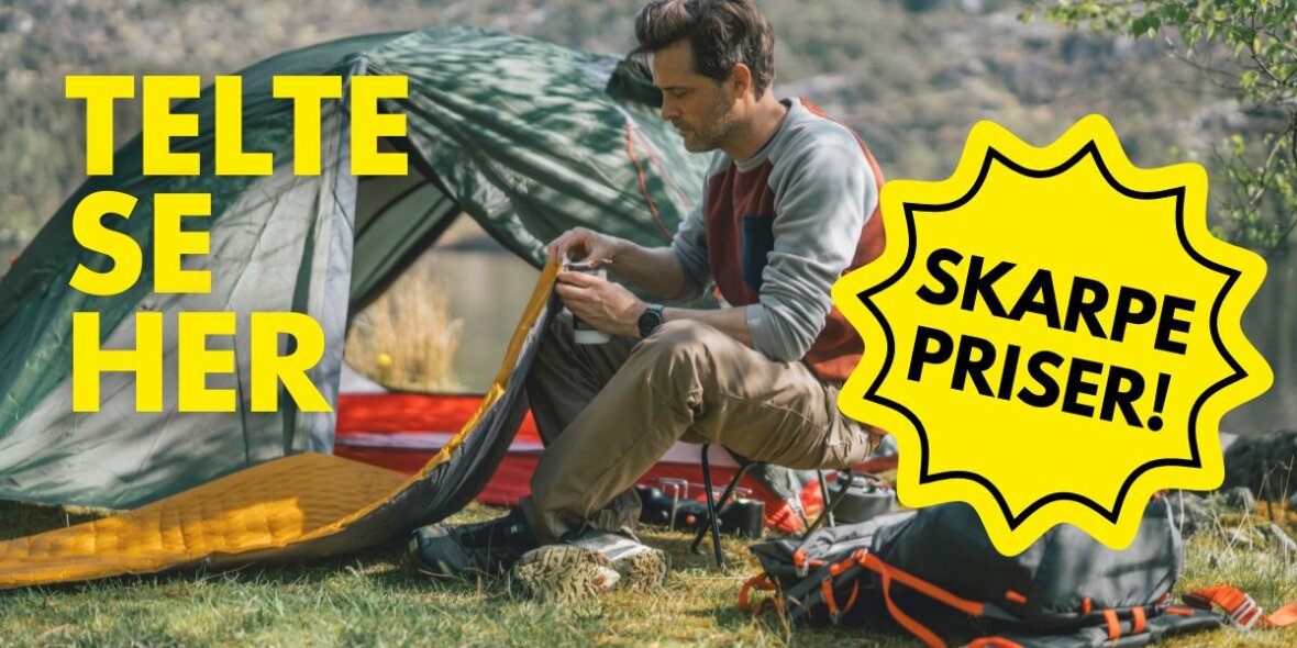 Telte til super skarpe priser i Naturligvis Outdoor