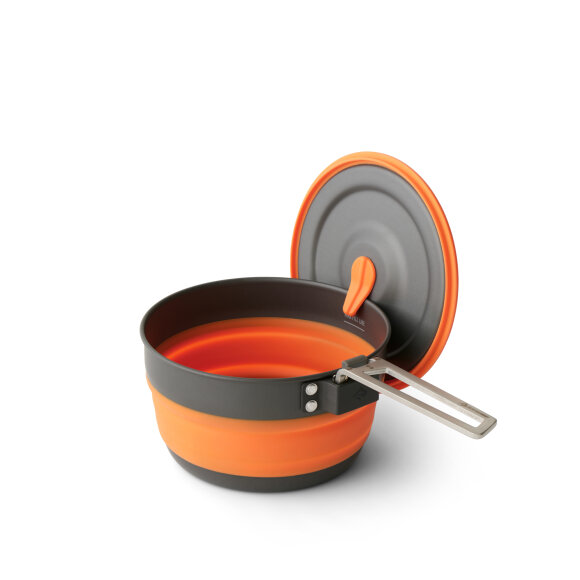 Sea 2 Summit Collapsible Pot 1L Puffins Bill Orange