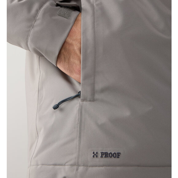 Haglöfs Salix Proof Mimic Parka Men Stone Brick