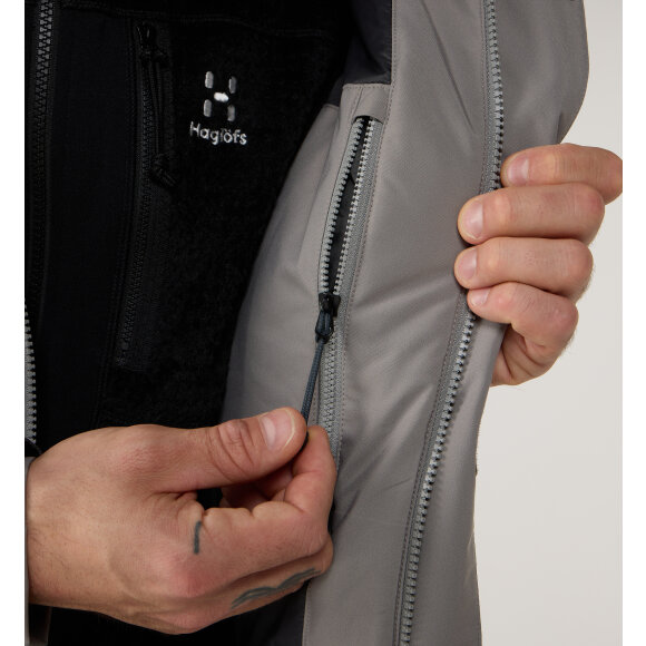 Haglöfs Salix Proof Mimic Parka Men Stone Brick