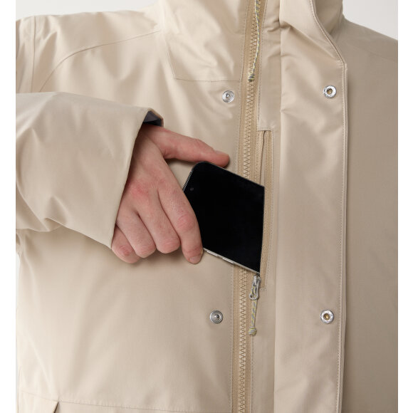 Haglöfs Yra Mimic Proof Parka Women Chalk Beige