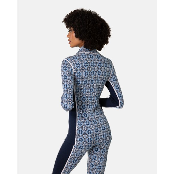 Kari Traa Rose Half Zip Base Layer Top Dark Navy