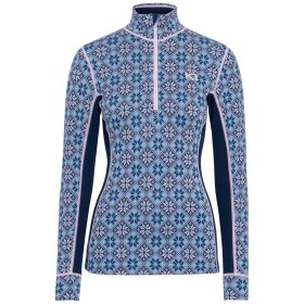 Kari Traa Rose Half Zip Base Layer Top Dark Navy